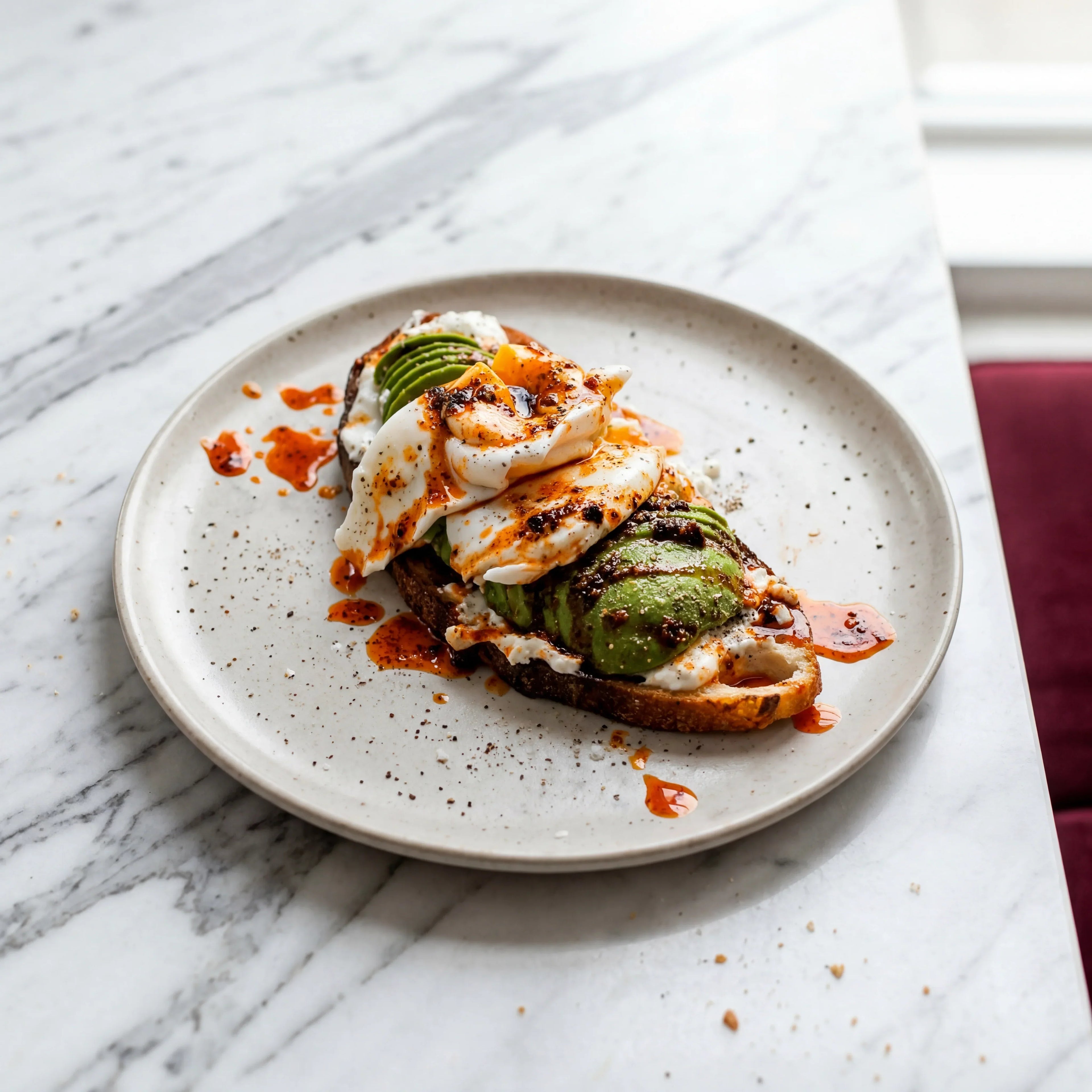 Spicy Avocado Toast with Poached Egg