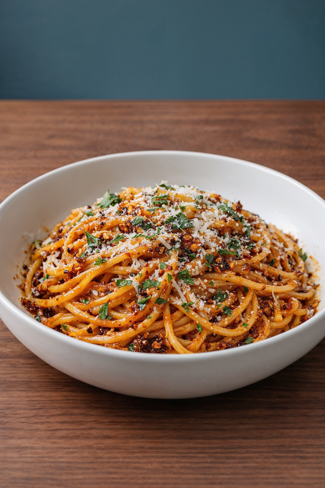 Spicy Chili Oil Spaghetti