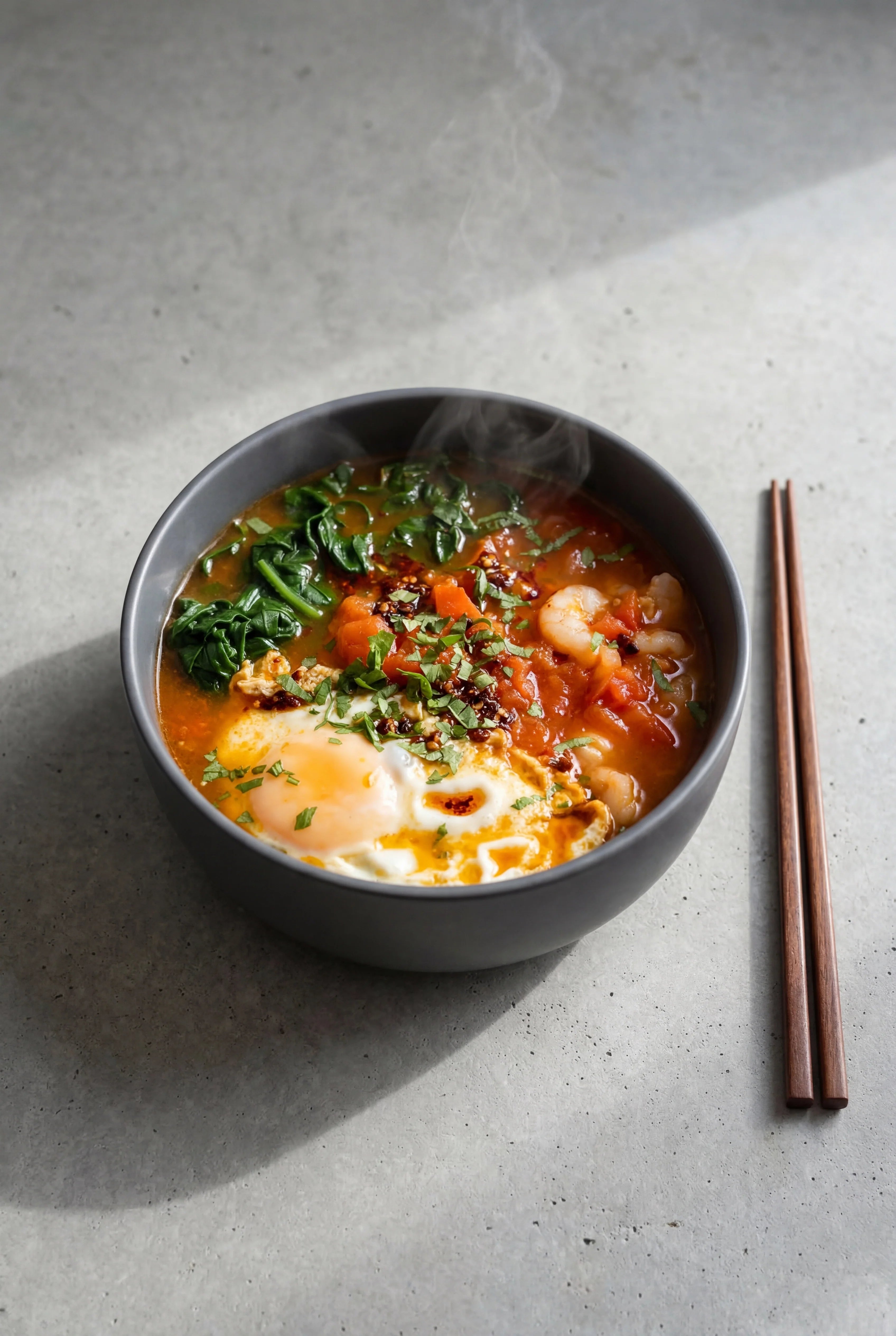 Tomato Rice Noodles Soup
