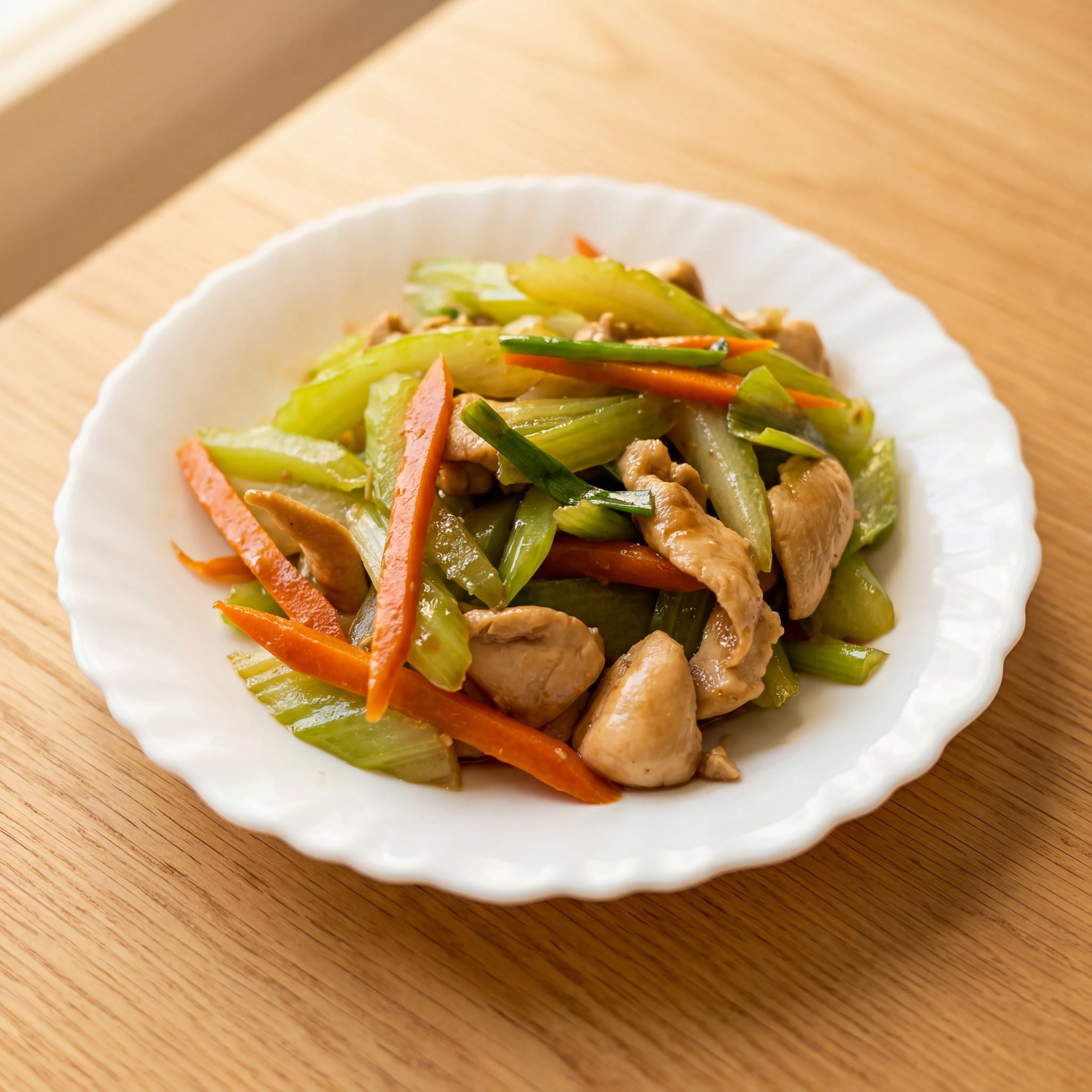 Stir Fried Chicken with Celery